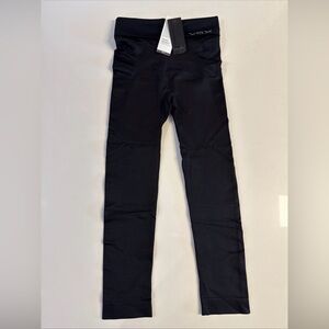 *VSX Sports Victoria Secret Black Leggings Tight Rollover Waistband Size S
